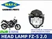 WAY-C FZS 2.0 MOTORCYCLE PARTS 2GS-H4300-00 HEADLAMP HEADLIGHT YAMAHA FZ S2.0